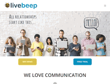 Tablet Screenshot of livebeep.com